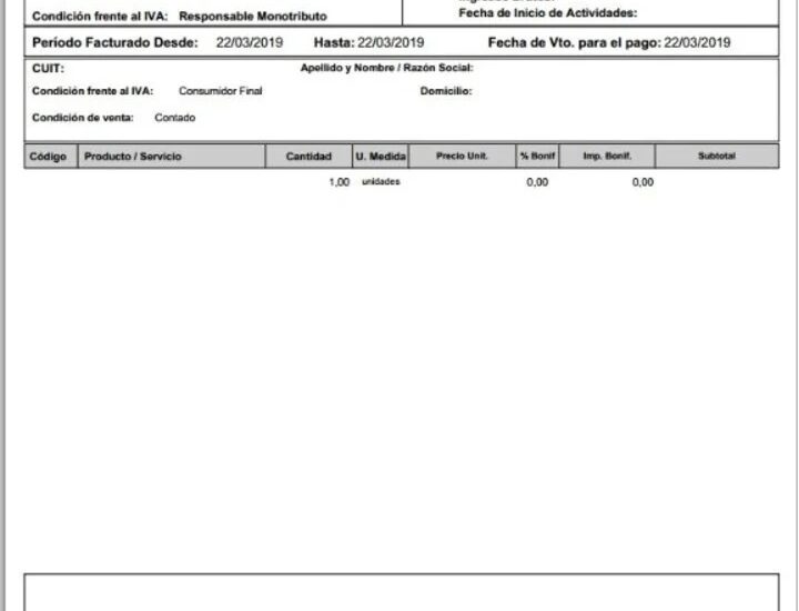 factura c electronica